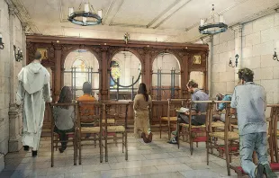 An artist's rendering of the planned adoration chapel in Greenwich Village. Courtesy photo. 